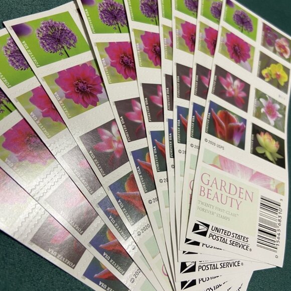 1000 forever stamps of Gardens and flowers - Picture 2 of 4